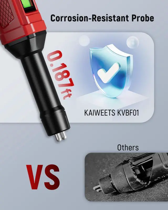 Alt view image 2 of 7 - KEHIPI Brake Fluid Tester Pen with Corrosion Resistance Probe, High-Precision Brake Fluid Moisture Tester with Data Hold Function, Buzzer Alarm, 3 Colors Backlight, Calibrated for DOT3, DOT4, DOT5.1