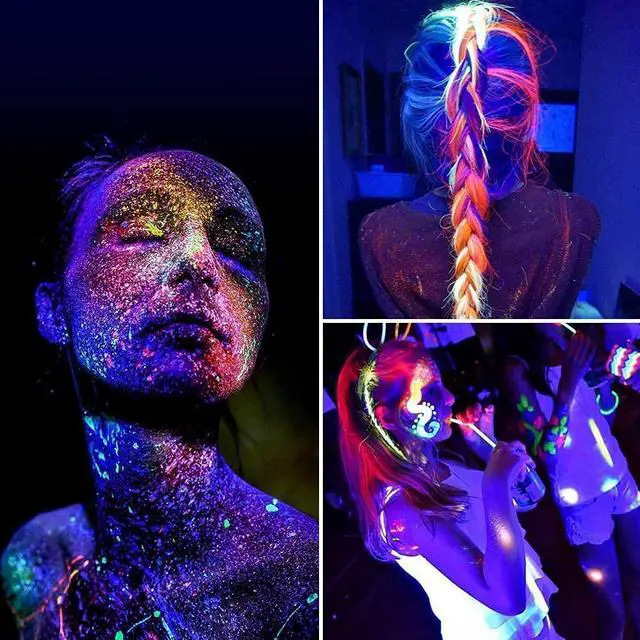 Alt view image 7 of 7 - KEHIPI 15W LED Black Light Bulbs, A19 E26 120W Equivalent Blacklight Bulb for Glow in The Dark, Halloween Lights, 120V, Level 385-400nm, Blacklight Party, Body Paint, Fluorescent Poster