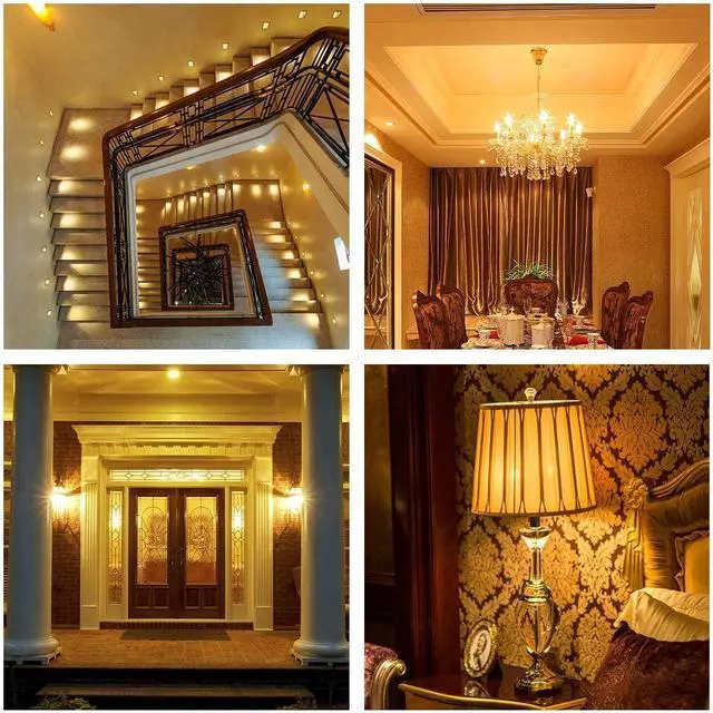 Alt view image 4 of 7 - KEHIPI GY6.35 Halogen Light Bulbs 12 Volt 35 Watt, 12 Pack 2 Pin GY6.35 Base Bulb, Replacement T4 Tubular JCD Type Bulb for Ceiling Lights, Table Lamp, Chandelier, 2700K Warm White, Dimmable