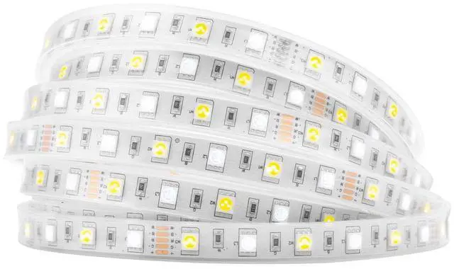 Main image of KEHIPI 5050 RGBW RGB+Warm White(2700K-3000K) 150RGB+150White LED Tape Light 5m 16.4ft 60LED/m Multi-Colored IP67 12mm Width FPCB DC12V for Bedroom Home Decoration(No Adapter or Controller)