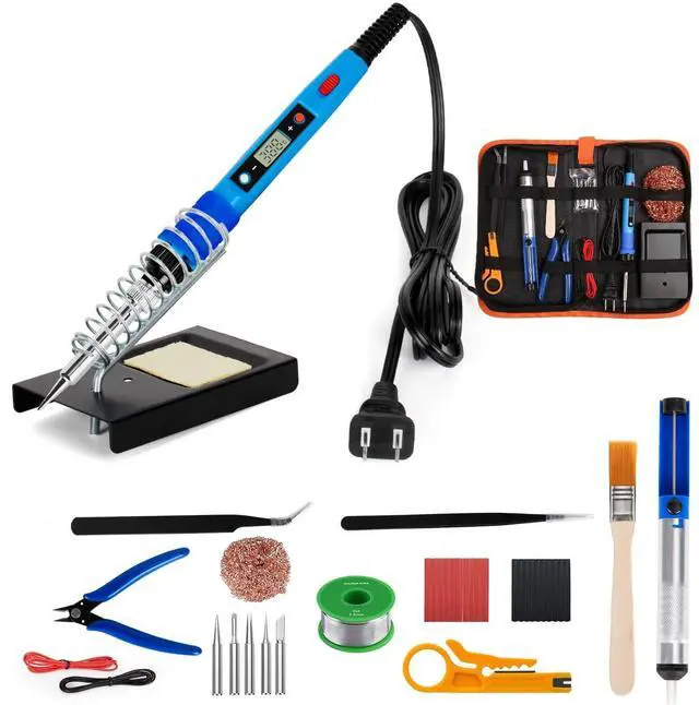 Main image of KEHIPI Soldering Iron Kit, 80W 110V Upgraded Digital Electric Solder Irons, with LCD Display, 39-in-1 Adjustable Temperature Welding Tool for Metal, Jewelry Electrical Repairs, DIY