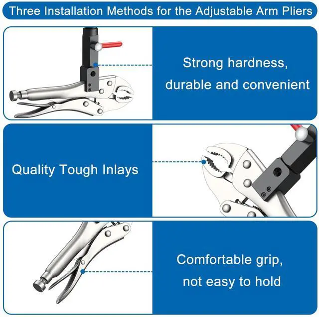 Alt view image 5 of 7 - KEHIPI Disc and Rotor/Ball Joint Gage Set, 0-1'' Dial Indicator 0.001'' (Blue) and 360 Deg Flexible Stem Holder,Automobile Brake disc Flatness Measurement Tool