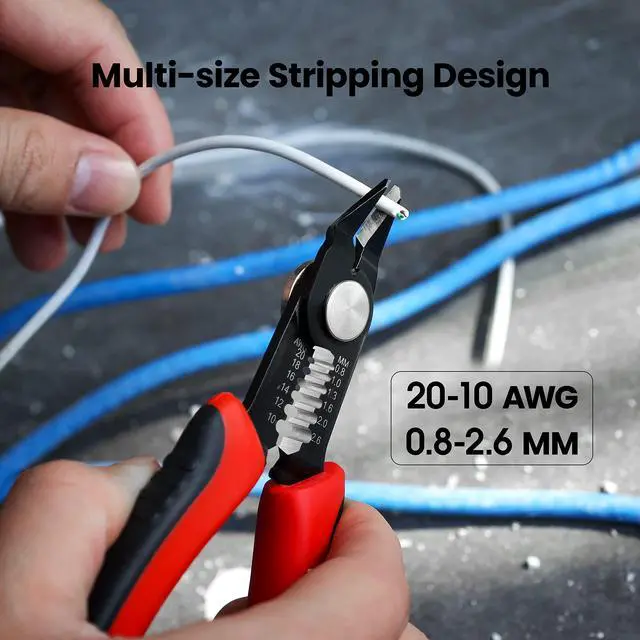 Alt view image 5 of 7 - KEHIPI Wire Cutters 6-Inch Flush Pliers with Supplementary Stripping, Cutting Pliers, Handy and Slim Diagonal Cutters, Sharp Snip