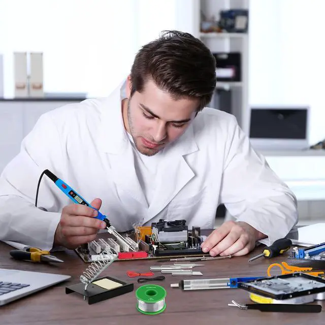 Alt view image 6 of 6 - KEHIPI Soldering Iron Kit, 80W 110V Upgraded Digital Electric Solder Irons, with LCD Display, 39-in-1 Adjustable Temperature Welding Tool for Metal, Jewelry Electrical Repairs, DIY