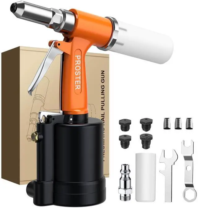 Main image of KEHIPI Pneumatic Tool Air Riveter - 3104lbf Pulling Pneumatic Rivet Gun, 6-8KG/C2 Heavy-Duty Air Pop Riveter for 3/32", 1/8", 5/32", 3/16" Capacity