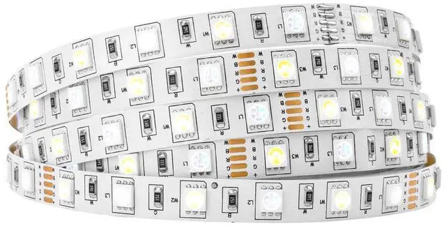 Main image of KEHIPI 5050 RGBW RGB+Cool White(6000K-7000K) 150RGB+150White LED Tape Light 5m 16.4ft 60LED/m Multi-Colored IP30 10mm Width FPCB DC12V for Bedroom Home Decoration(No Adapter or Controller)