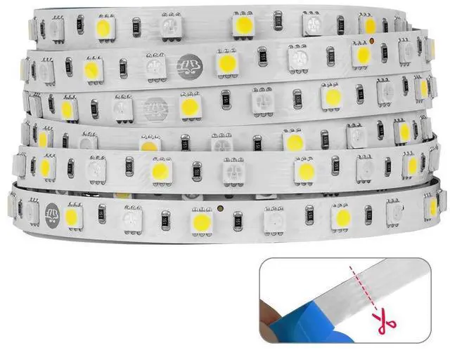 Alt view image 2 of 7 - KEHIPI 5050 RGBW RGB+Cool White(6000K-7000K) 150RGB+150White LED Tape Light 5m 16.4ft 60LED/m Multi-Colored IP30 10mm Width FPCB DC12V for Bedroom Home Decoration(No Adapter or Controller)
