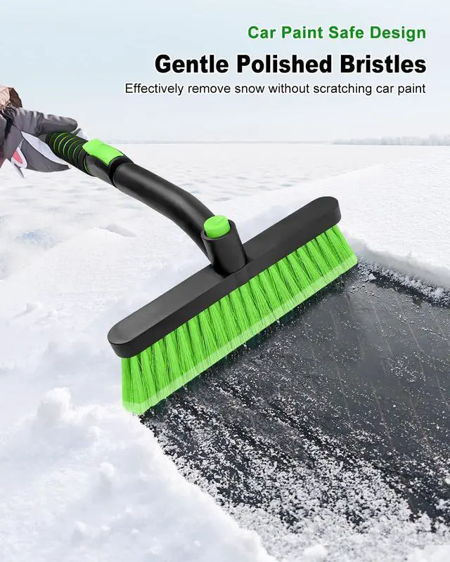 Alt view image 2 of 7 - KEHIPI Ice Scraper with Snow Brush for Car Windshield, Upgraded Extendable Snow Brush with Foam Grip for Truck SUV Vehicle Windows
