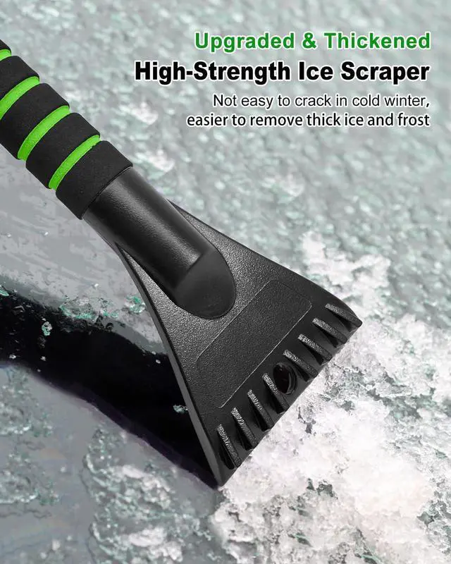 Alt view image 6 of 7 - KEHIPI Ice Scraper with Snow Brush for Car Windshield, Upgraded Extendable Snow Brush with Foam Grip for Truck SUV Vehicle Windows