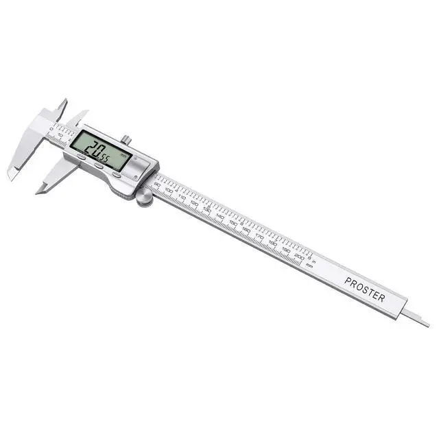 Alt view image 4 of 7 - KEHIPI Digital Vernier Caliper 8inch - Stainless Steel Calipers Electronic for Length Width Depth Inner Diameter Outer Diameter, with Feeler Gauge