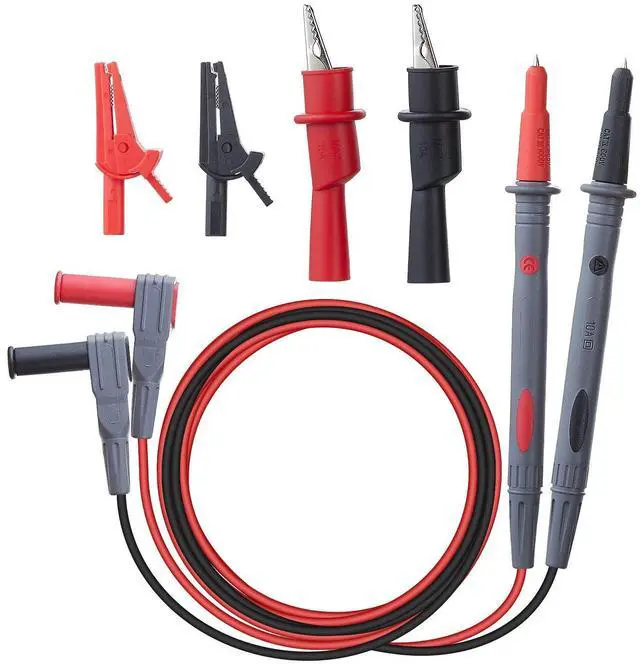 Alt view image 6 of 7 - KEHIPI WG-011 Soft Silicone Test Lead and Safety Alligator Clips,Multimeter Test Leads Kit CAT III 1000V & CAT IV 600V with Threaded Alligator Clip, for Fluke/AstroAI/KAIWEETS/INNOVA Multimeter
