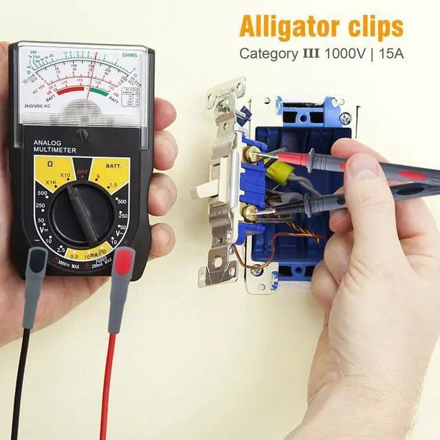 Alt view image 7 of 7 - KEHIPI WG-011 Soft Silicone Test Lead and Safety Alligator Clips,Multimeter Test Leads Kit CAT III 1000V & CAT IV 600V with Threaded Alligator Clip, for Fluke/AstroAI/KAIWEETS/INNOVA Multimeter