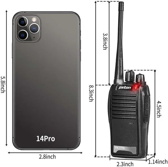 Alt view image 4 of 7 - KEHIPI 777S Rechargeable walkie talkies for Adults Long Range with Earpieces and Li-ion Battery,Two Way radios has VOX/TOT/Emergency Alarm/Battery Low Alert/Flashlight/Scan Function2 Pack