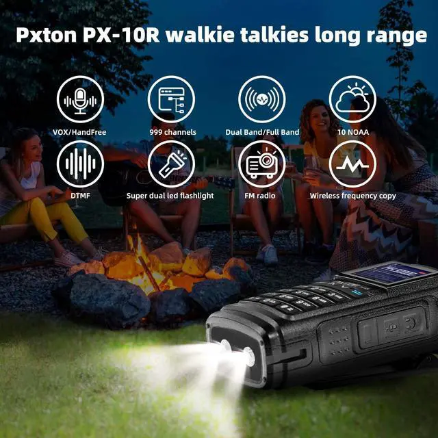 Alt view image 2 of 7 - KEHIPI  999 Channels ham Radio Dual Band Handheld Two Way Radio Waterproof walkie talkies for Adults Long Range with Wireless Frequency Copy,NOAA,VOX,Super Flashlight USB-C Charger and Li-ion Battery