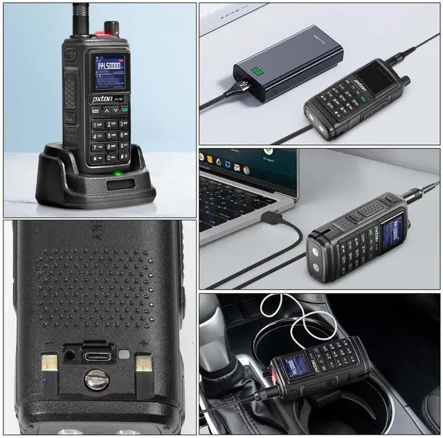 Alt view image 5 of 7 - KEHIPI  999 Channels ham Radio Dual Band Handheld Two Way Radio Waterproof walkie talkies for Adults Long Range with Wireless Frequency Copy,NOAA,VOX,Super Flashlight USB-C Charger and Li-ion Battery