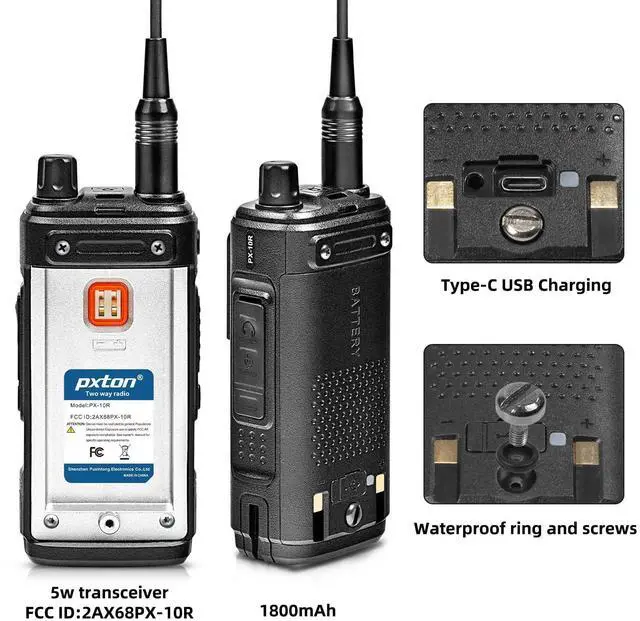 Alt view image 6 of 7 - KEHIPI  999 Channels ham Radio Dual Band Handheld Two Way Radio Waterproof walkie talkies for Adults Long Range with Wireless Frequency Copy,NOAA,VOX,Super Flashlight USB-C Charger and Li-ion Battery