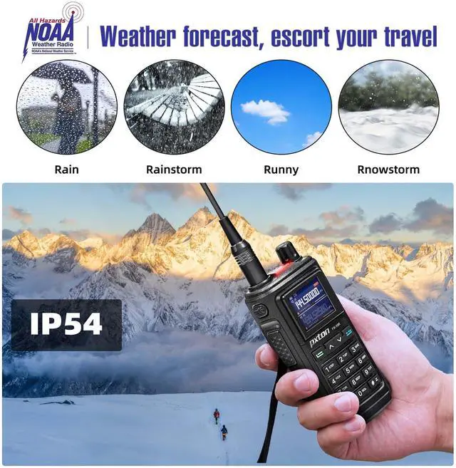 Alt view image 7 of 7 - KEHIPI  999 Channels ham Radio Dual Band Handheld Two Way Radio Waterproof walkie talkies for Adults Long Range with Wireless Frequency Copy,NOAA,VOX,Super Flashlight USB-C Charger and Li-ion Battery