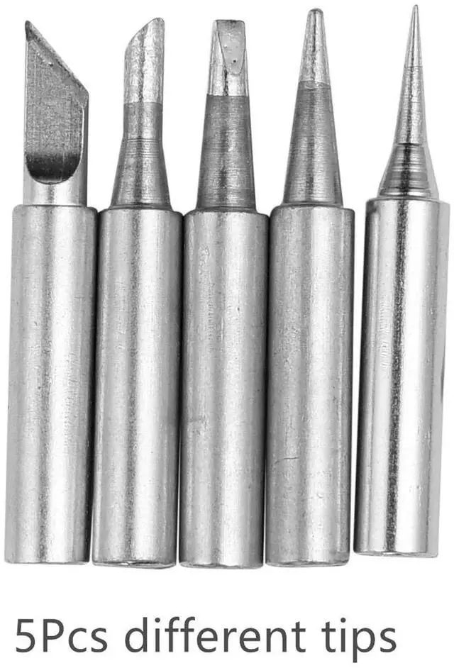 Alt view image 5 of 6 - KEHIPI Electronics Soldering Iron Kit60W 110V Adjustable Temperature Welding Tool Set, 5pcs Different Soldering Tips, Stand