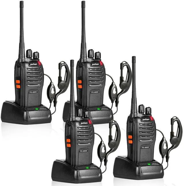 Main image of KEHIPI 666S walkie talkies Long Range Rechargeable for Adults with Headphones and Li-ion Battery,2 Way radios has VOX/Noise Reduction/TOT/Flashlight/Monitoring/Scan Function4 Pack