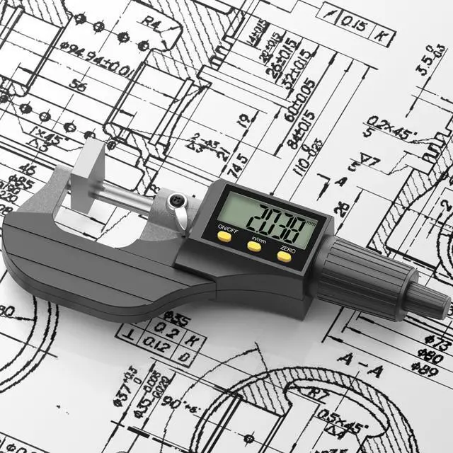 Alt view image 4 of 6 - KEHIPI Digital Outside Micrometer (0-1/25mm), 0.00005"/0.001mm Precision, Inch/Metric Dual Reading, Machinist Thickness Gauge with Large LCD.