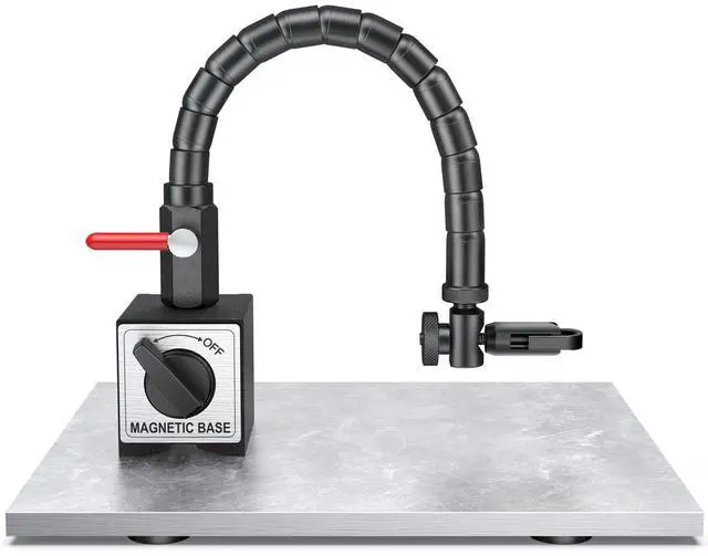Main image of KEHIPI Indicator Magnetic Base and Flex Arm Combo, 360 Deg Flexible Stem Holder for Digital Dial Indicator Gauge, Premium Disc and Rotor/Ball Joint Gage for Precision Measurements