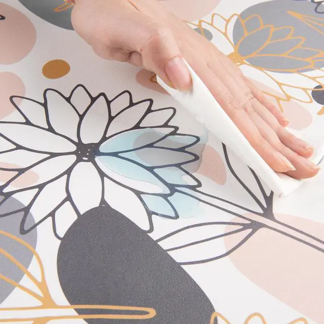 Alt view image 3 of 7 - KEHIPI Large Mouse Pad, Extended Desk Mat for Desktop, PU Leather Waterproof Gaming Mousepad, Computer Desk Accessories Protector Writing Pads for School Office Home 31.5" x 15.7" - Line Art Flowers