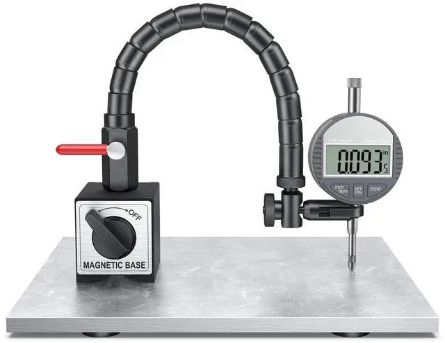 Main image of KEHIPI Dial Indicator Magnetic Base, Digital Dial Indicator Tools Set for Alignment, Precise Measurement Tool with Flex Arm Base and Indicator Combo