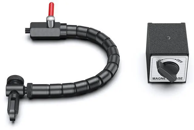 Alt view image 2 of 6 - KEHIPI Indicator Magnetic Base and Flex Arm Combo, 360 Deg Flexible Stem Holder for Digital Dial Indicator Gauge, Premium Disc and Rotor/Ball Joint Gage for Precision Measurements