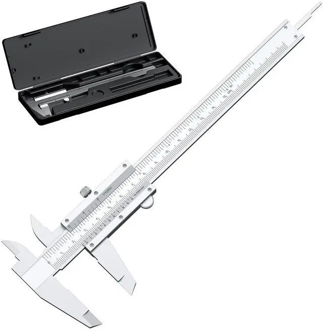 Main image of KEHIPI Vernier Caliper 6 Inch, 6" Non Digital Caliper, 0-6Inch/0-150mm, 1/128 inch/0.05mm High Precision Caliper, Measuring Caliper Tool