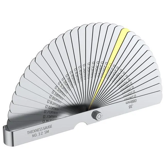 Alt view image 7 of 7 - KEHIPI Vernier Caliper 6 Inch + Stainless Steel Feeler Gauge 32 Blade, 6" Stainless Steel Non Digital Caliper, 0-6Inch/0-150mm0.02mm/0.001" High Precision Caliper