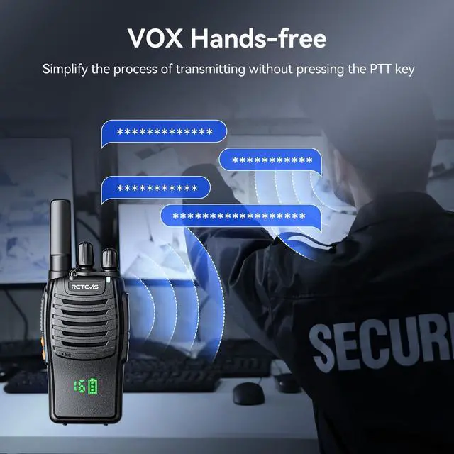 Alt view image 6 of 7 - KEHIPI H777H Two Way Radios Long Range Rechargeable,Compact Walkie Talkies,Intuitive,Channel,Power Display,USB-C Charging,Hands Free,Business radios for Manufacturer,Healthcare,School (20 Pack)