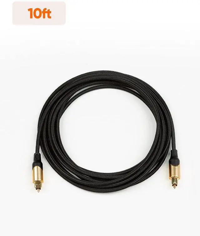 Alt view image 7 of 7 - KEHIPI 10FT Optical Audio Cable, Cable Male to Male Digital Optical Audio Cable with Gold-Plated Connector for Home Theater, Sound Bar, VD/CD Player, Blu-ray Players &More