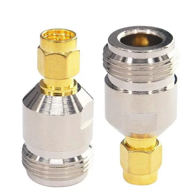 Alt view image 6 of 6 - KEHIPI RF Coax Antenna Adapter N Type Female to SMA Male(Pin) Coaxial Cable Connector Converter for Antennas Broadcast Radios WiFi Pack of 2