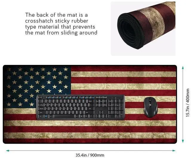 Alt view image 2 of 6 - KEHIPI XXL Professional Large Mouse Pad & Computer Game Mouse Mat (35.4x15.7x0.1IN, 90x40 US)