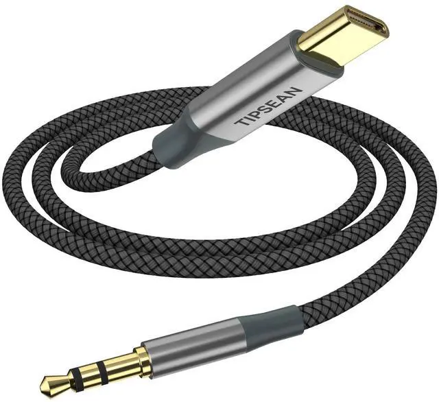 Main image of KEHIPI USB C to 3.5mm Audio Aux Jack Cable, Type C to 3.5mm Headphone Car Stereo Cord Compatible with iPhone 15 Pro Max 15 Plus, Samsung Galaxy S21~24 Note 20, Pixel 4 5 XL, iPad Pro (Black, 3.3ft)