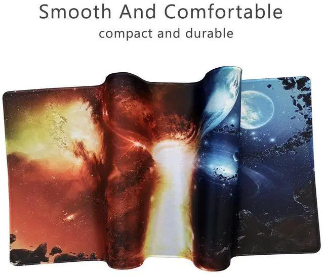 Alt view image 5 of 7 - KEHIPI XXL Professional Large Mouse Pad & Computer Game Mouse Mat (35.4x15.7x0.1IN, 90x40 fireball007)