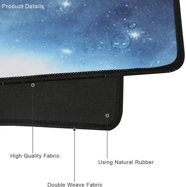 Alt view image 3 of 7 - KEHIPI XXL Professional Large Mouse Pad & Computer Game Mouse Mat (35.4x15.7x0.1IN, 90x40 Space)