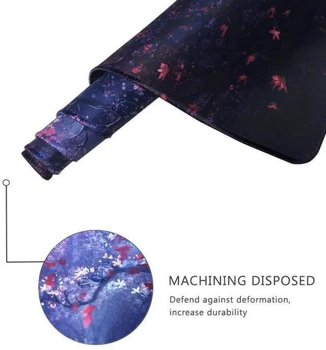 Alt view image 3 of 7 - KEHIPI XXL Professional Large Mouse Pad & Computer Game Mouse Mat (35.4x15.7x0.1IN, 90x40 Forest)