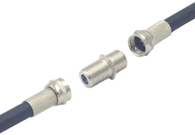 Alt view image 6 of 7 - KEHIPI 3GHz Coaxial Cable Connector, RG6 Coax Cable Extender F-Type Nickel Plated Adapter Female to Female for TV Cables, 2 Pack