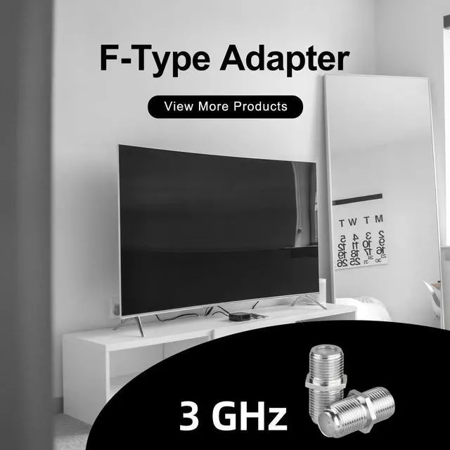 Alt view image 2 of 7 - KEHIPI 3GHz Coaxial Cable Connector, RG6 Coax Cable Extender F-Type Nickel Plated Adapter Female to Female for TV Cables, 2 Pack