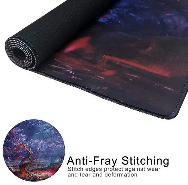 Alt view image 6 of 7 - KEHIPI XXL Professional Large Mouse Pad & Computer Game Mouse Mat (35.4x15.7x0.1IN, 90x40 Forest)