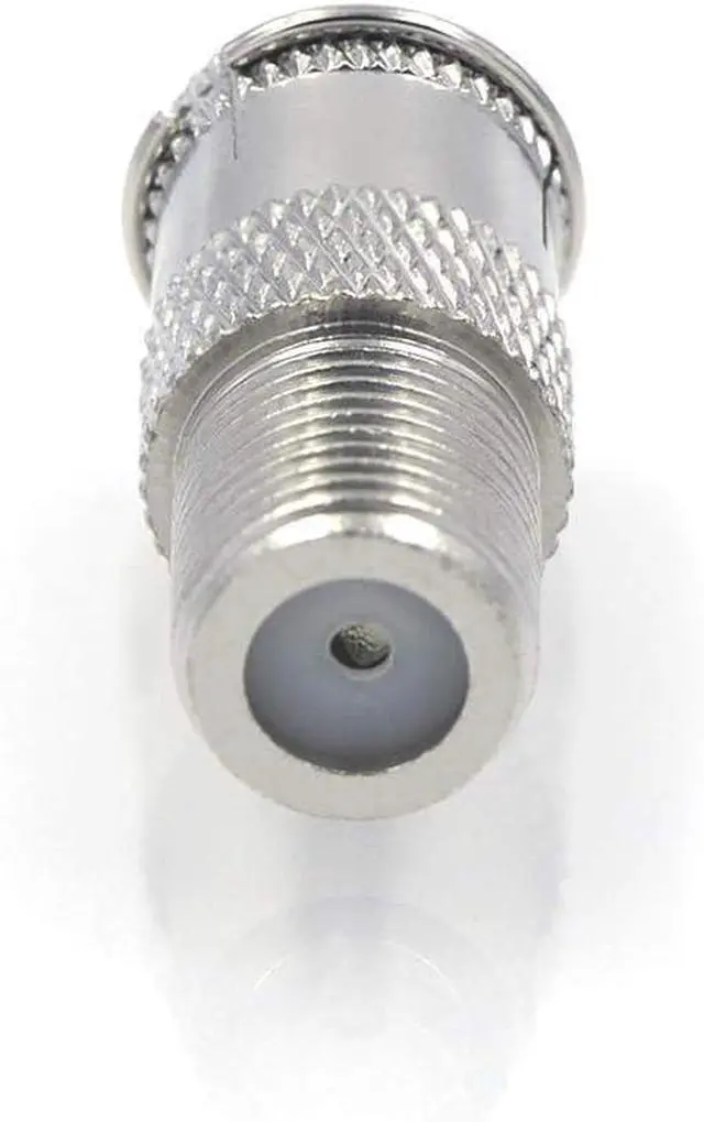 Alt view image 6 of 6 - KEHIPI Coaxial Cable Quick Connector, Quick Push On Male to F-Type Female Coax Extender Nickel Plated Adapter for RG6 Coaxial Cable, RV, Satellite Dish, TV, 10 Pack