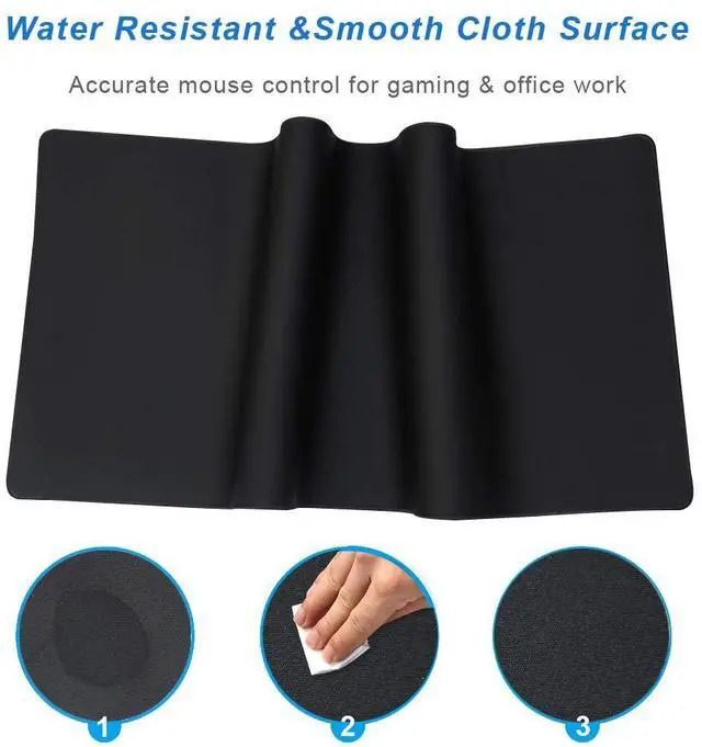 Alt view image 4 of 7 - KEHIPI XXL Professional Large Mouse Pad & Computer Game Mouse Mat (35.4x15.7x0.1IN, 90x40 sky001)