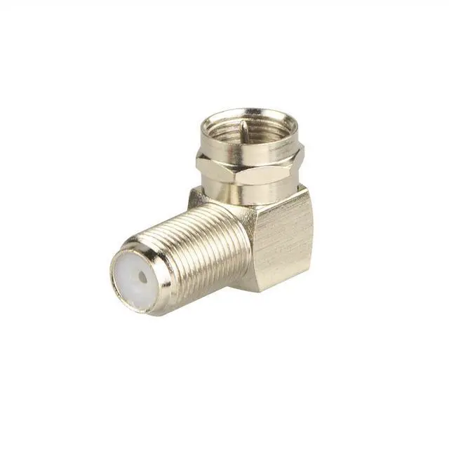 Alt view image 2 of 6 - KEHIPI 90 Degree Coaxial Connector F Type Female to Male RG6 Adapter Right Angle Coaxial Cable Connector 90 Degree Elbow 2 Pack