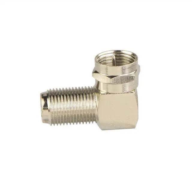 Alt view image 4 of 6 - KEHIPI 90 Degree Coaxial Connector F Type Female to Male RG6 Adapter Right Angle Coaxial Cable Connector 90 Degree Elbow 2 Pack