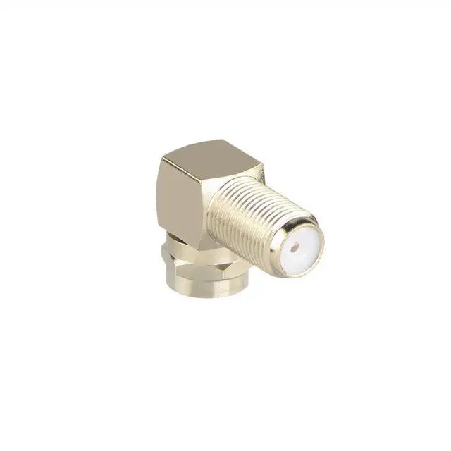Alt view image 3 of 6 - KEHIPI 90 Degree Coaxial Connector F Type Female to Male RG6 Adapter Right Angle Coaxial Cable Connector 90 Degree Elbow 2 Pack