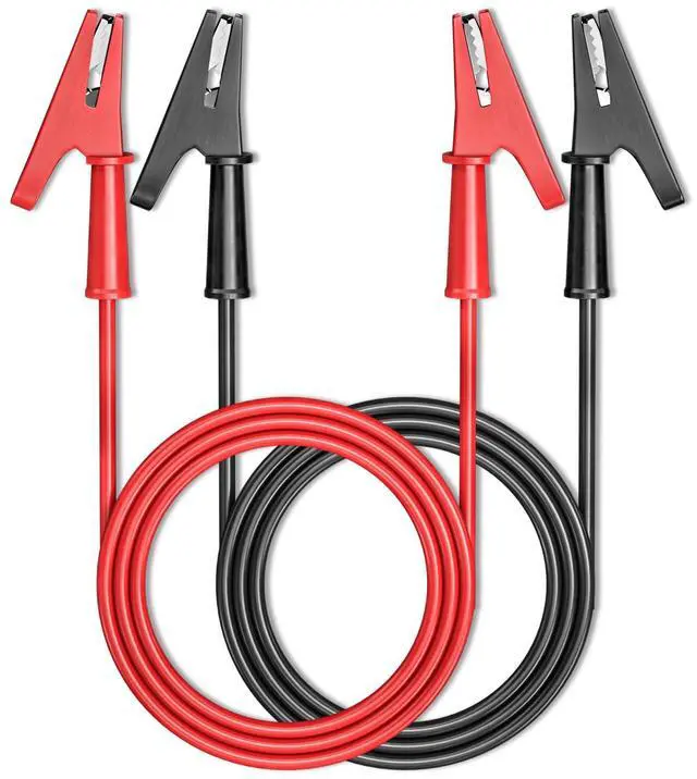 Main image of KEHIPI Alligator Clips Electrical Test Leads Dual Ended Crocodile Wire Cable with Full-wrap Insulating Clips Flexible Copper Cable Wire 2PCS for Electrical Testing 4.92ft/1.5m