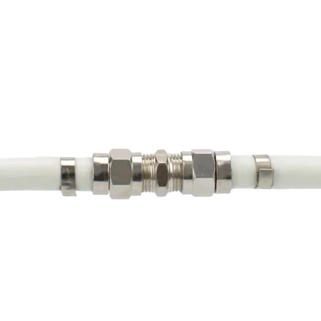 Alt view image 2 of 7 - KEHIPI  6-Pack Coaxial Cable Connector, F-Type Female to Female RG6 Coax Extender Adapter for TV, Satellite, Cable Modem & VCR (Nickel Plated, High-Speed Signal)