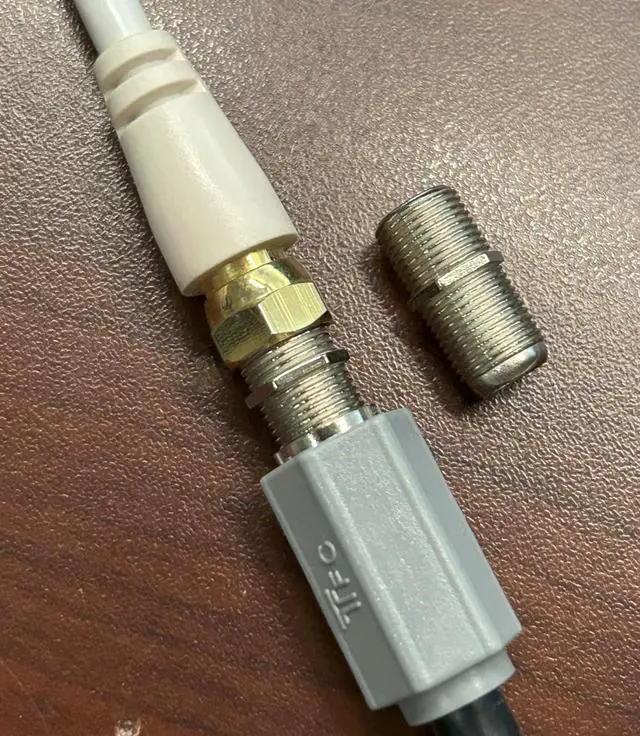 Alt view image 5 of 7 - KEHIPI  6-Pack Coaxial Cable Connector, F-Type Female to Female RG6 Coax Extender Adapter for TV, Satellite, Cable Modem & VCR (Nickel Plated, High-Speed Signal)