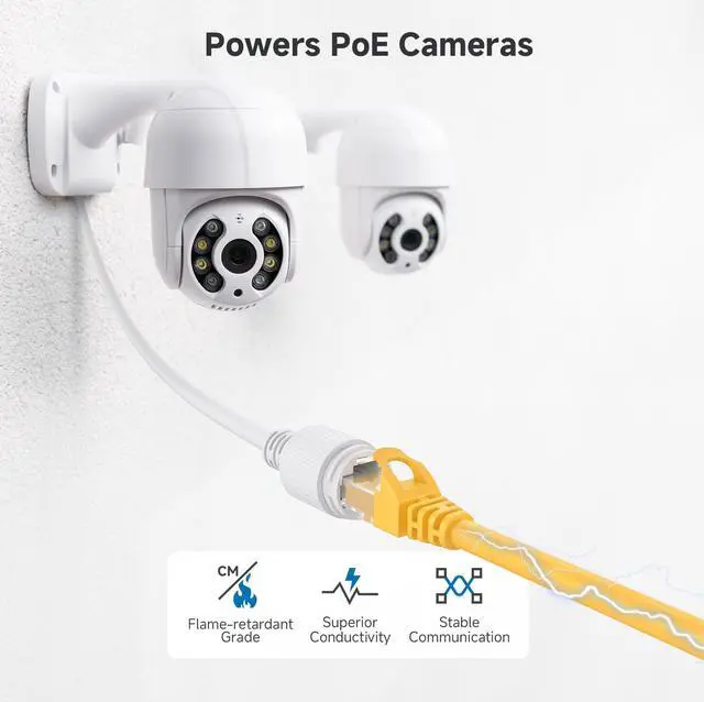 Alt view image 7 of 7 - KEHIPI 10Gbps Snagless Cat 6 Ethernet Cable - 7ft, Cat 6 Cable, Cat6 Cord, Ethernet Cord, Yellow